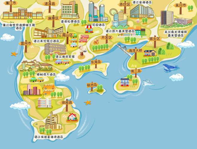 阳江手绘地图旅游的艺术指南